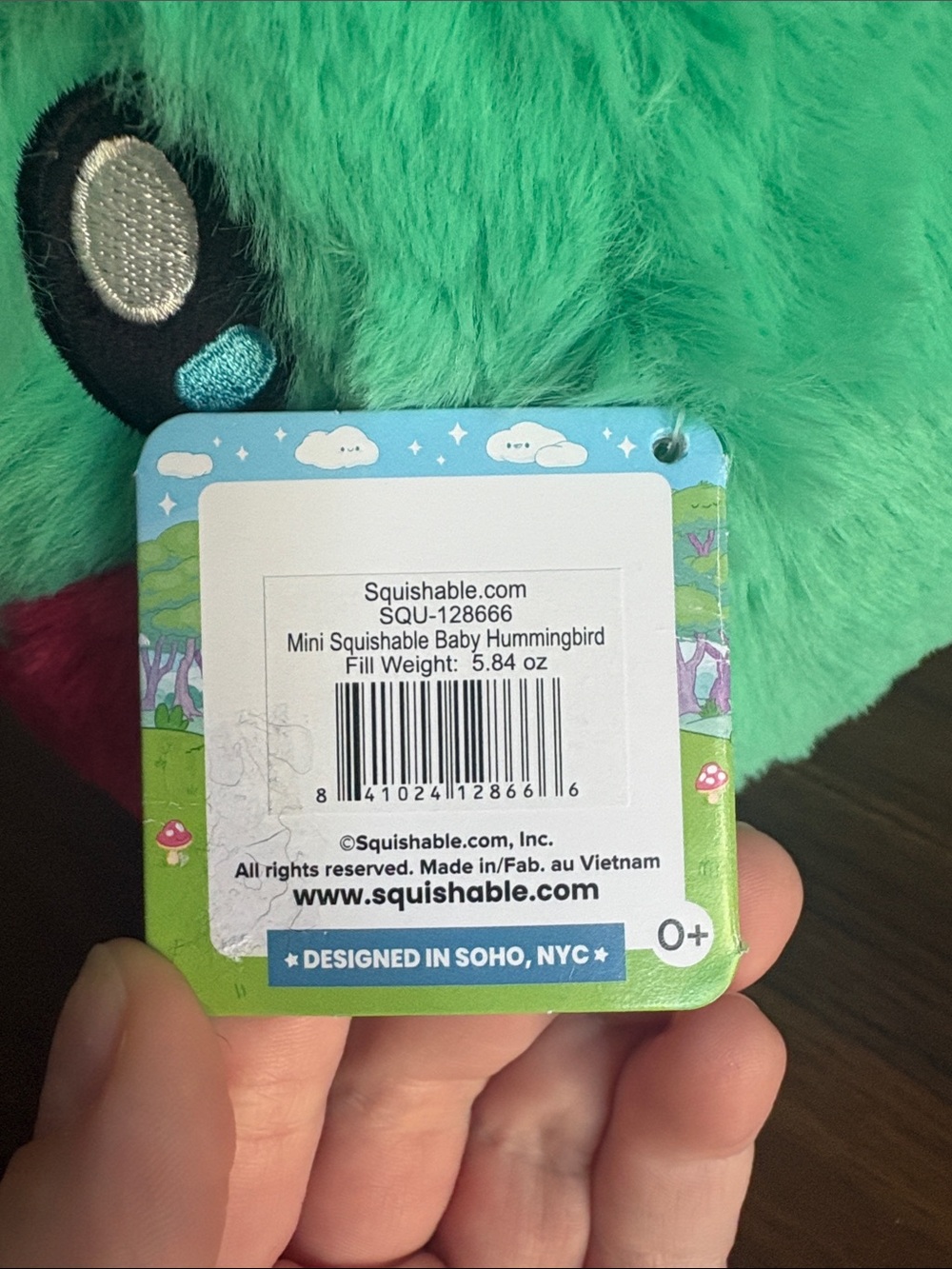 Mini Squishable Baby Hummingbird - Picture 3 of 5